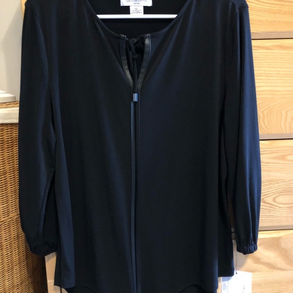 ✨New ✨Dressy Liz Claiborne PXL Black long sleeve - Picture 8 of 8